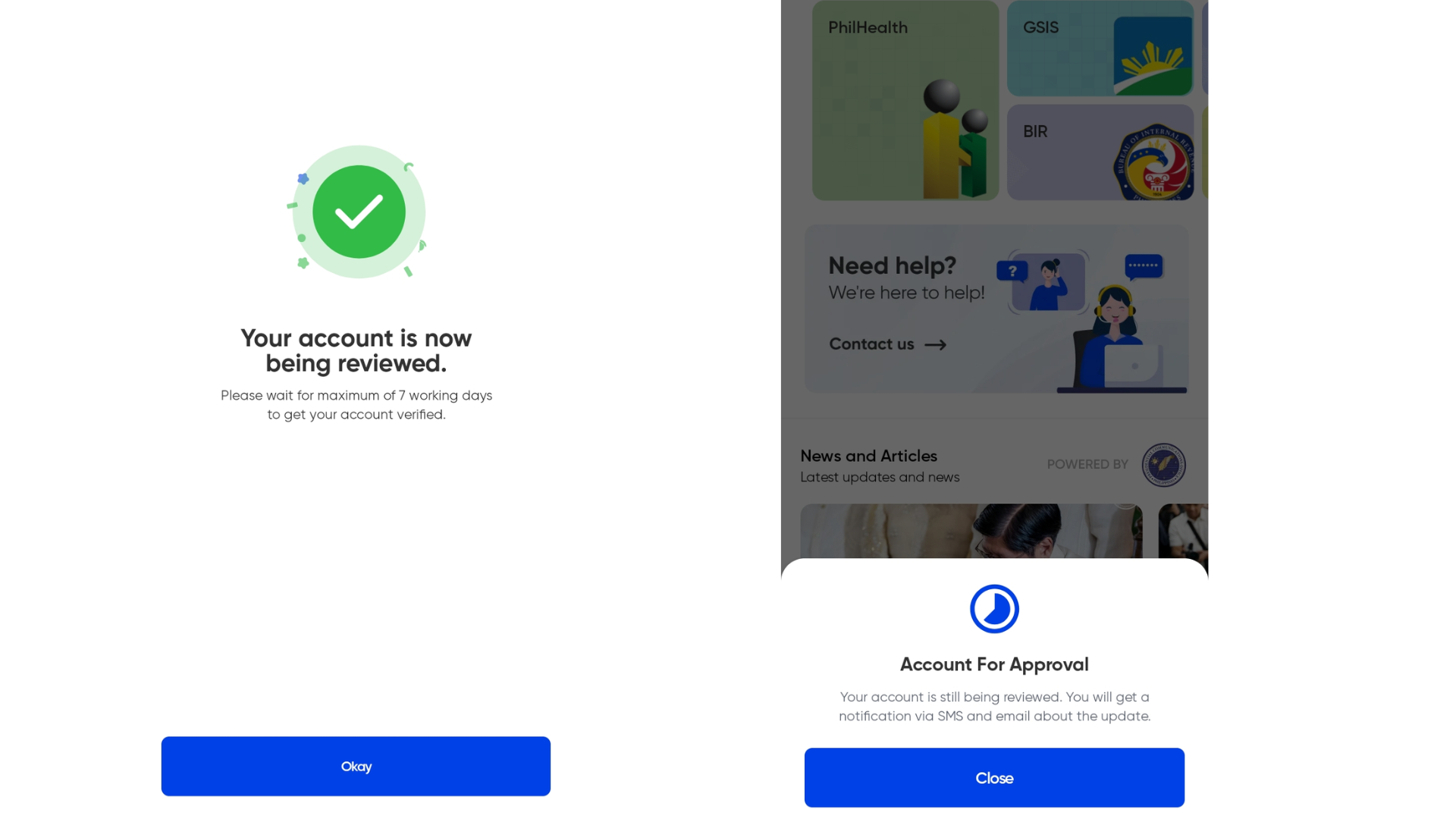 Account for approval