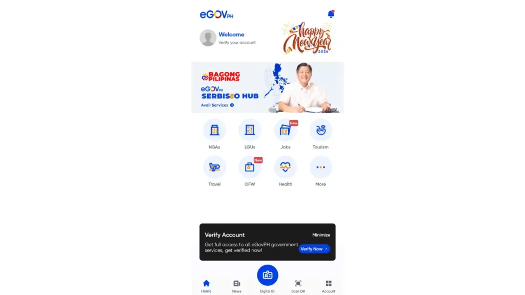 Click on Digital Id