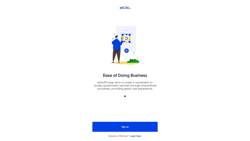 Sign Up for eGOV