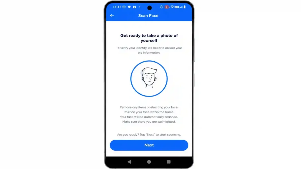 Take Your GCash Live Selfie