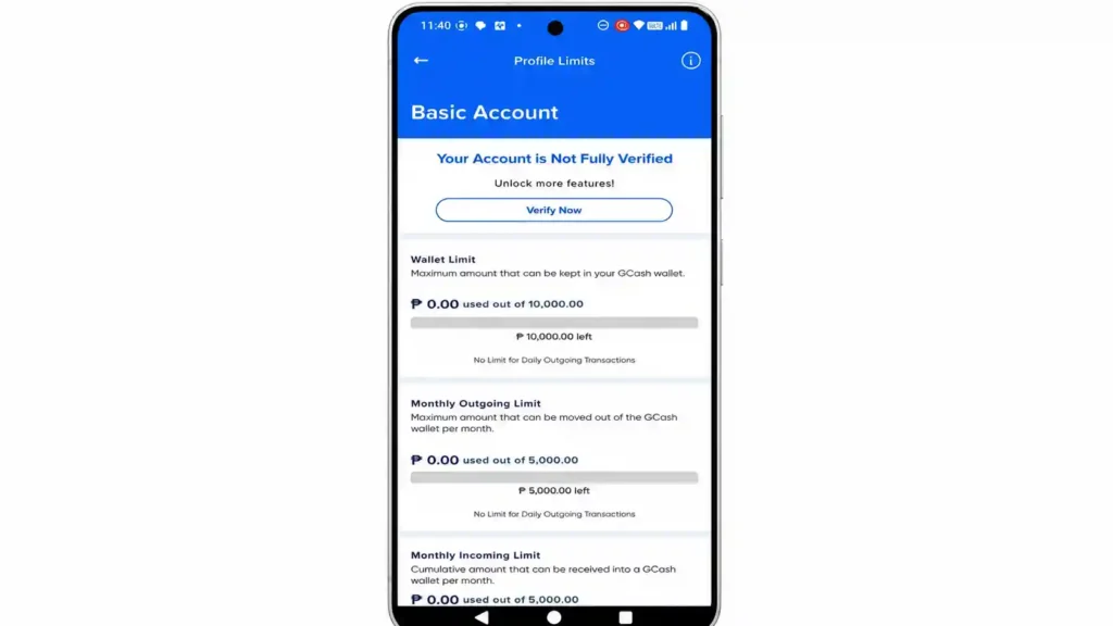 Tap Verify Now Again